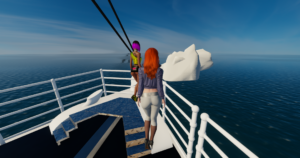 NADL - Titanic - Blick vom Bug auf den Eisberg