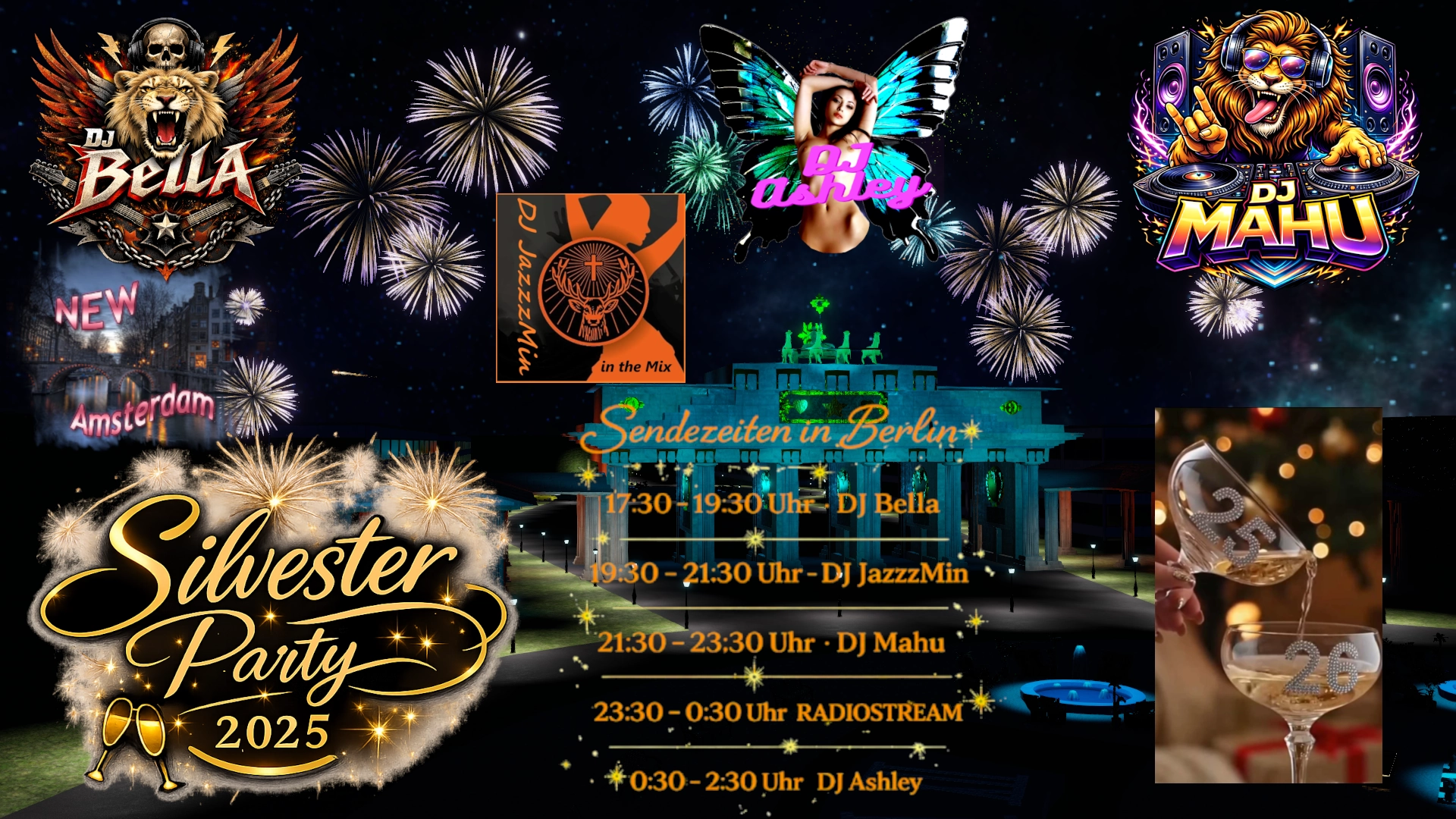 Mittwoch 31.12.2025 Silvester Party in Berlin